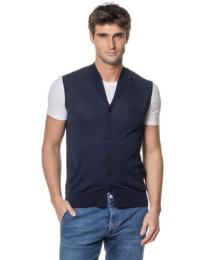 BALLANTYNE GILET BYB2S01118C23 BLU-3