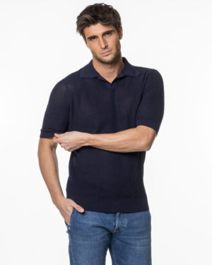 BALLANTYNE POLO BYB2W22012CA8 BLU-3