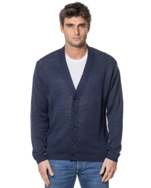 DANIELE FIESOLI CARDIGAN DFS252075 BLU-1