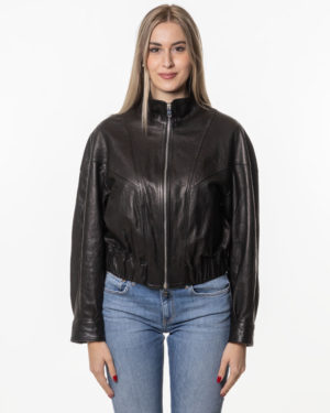DONDUP BOMBER PELLE DUDJ668PL0569 NER-1