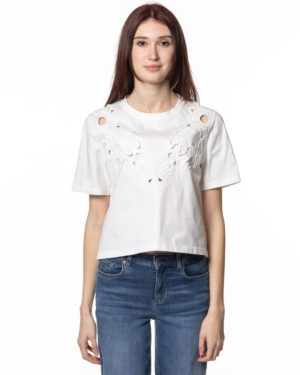 DONDUP T-SHIRT DUDS032JF0352D BIA-1