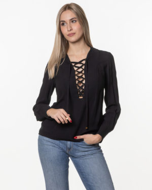 ELISABETTA FRANCHI CAMICIA CBCA00351E2 NER-3