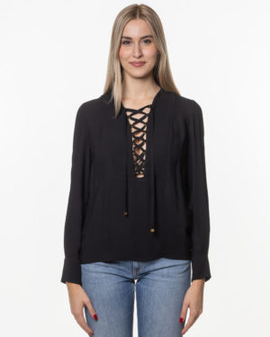 ELISABETTA FRANCHI CAMICIA CBCA00351E2 NER-1