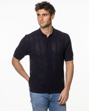 PAOLO PECORA CAMICIA PPA042F300 BLU-3