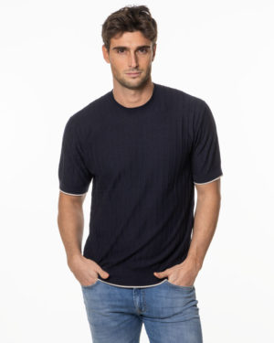 PAOLO PECORA T-SHIRT PPA034F200 BLU-3
