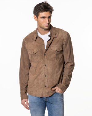 SALVATORE SANTORO CAMICIA PELLE SS48571 BIS-3