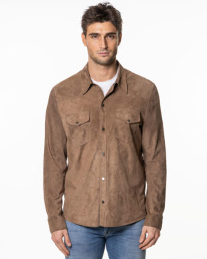 SALVATORE SANTORO CAMICIA PELLE SS48571 BIS-1