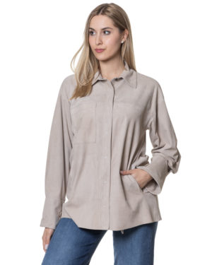 SALVATORE SANTORO OVERSHIRT PELLE SSD48022 AVO-3