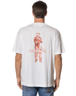 C.P. COMPANY T-SHIRT CPTS141A005100W BIA-2