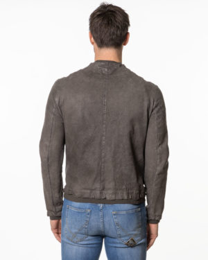SALVATORE SANTORO BOMBER PELLE SS48572 GRI-2