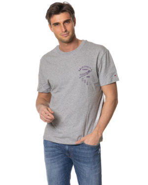 TOMMY HILFIGER T-SHIRT TH21192 GRI-3