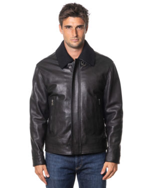 DONDUP GIUBBINO PELLE DUJ976PL0392 NER-1