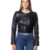 ELISABETTA FRANCHI GIUBBINO PELLE CBGD52Z56E2 NER-1