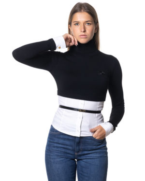 ELISABETTA FRANCHI MAGLIA CBMK14T56E2 NER-3
