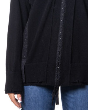 FEDERICO CINA MAXI CARDIGAN FCDCOKCR0501C NER-4