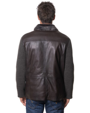 GIMO'S GIUBBINO PELLE GSU112084W MOR-2