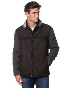 GIMO'S GIUBBINO PELLE GSU112084W MOR-3