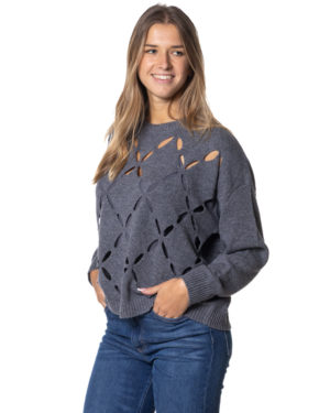 LIU JO MAGLIA LJMF5039MS009 GRI-3