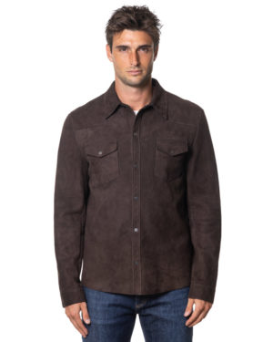 SALVATORE SANTORO CAMICIA PELLE SS49555 TDM-1