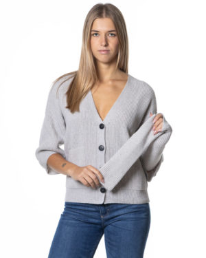 A-ROVESCIO CARDIGAN RVD164006 GRI-4