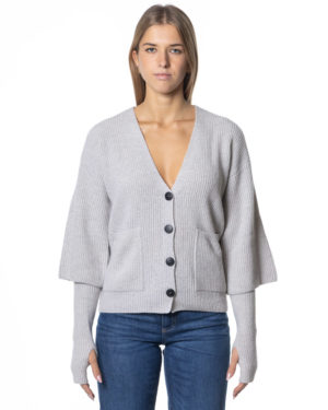 A-ROVESCIO CARDIGAN RVD164006 GRI-1