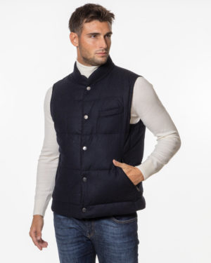 CORNELIANI GILET CRC5T13820155 BLU-3