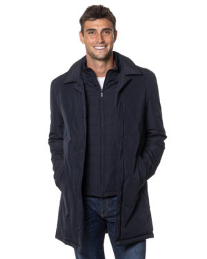 CORNELIANI TRENCH CON GILET CR2AN43820122 BLU-3