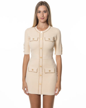 ELISABETTA FRANCHI ABITO CBAM92B46E2 CRE-1