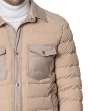 LUBIAM OVERSHIRT LU940349507 BEI-4