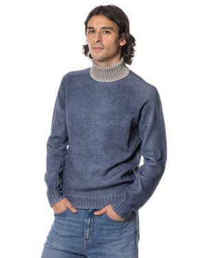 A-ROVESCIO DOLCEVITA REVERSIBILE RV20153 NER-3