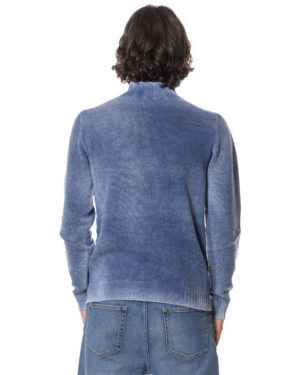 A-ROVESCIO LUPETTO REVERSIBILE RV210114 BLU-2