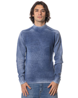 A-ROVESCIO LUPETTO REVERSIBILE RV210114 BLU-1