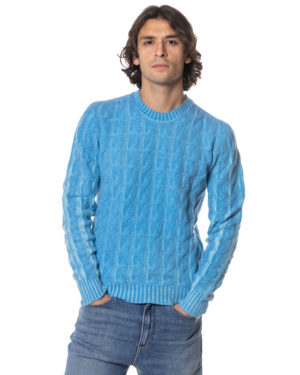 A-ROVESCIO MAGLIA REVERSIBILE RV240715 BLU-3