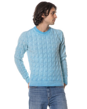 A-ROVESCIO MAGLIA REVERSIBILE RV240715 BLU-4