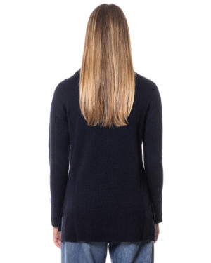 A-ROVESCIO MAXI MAGLIA RVDW6030 BLU-2