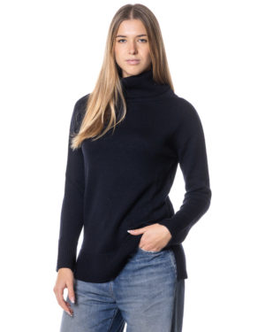 A-ROVESCIO MAXI MAGLIA RVDW6030 BLU-3