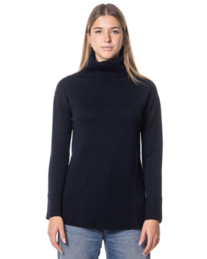 A-ROVESCIO MAXI MAGLIA RVDW6030 BLU-1