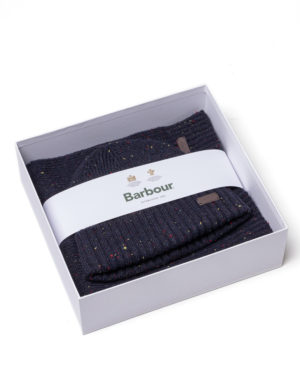 BARBOUR GIFT BOX - CUFFIA E SCIARPA BAMGS0047 BLN-1